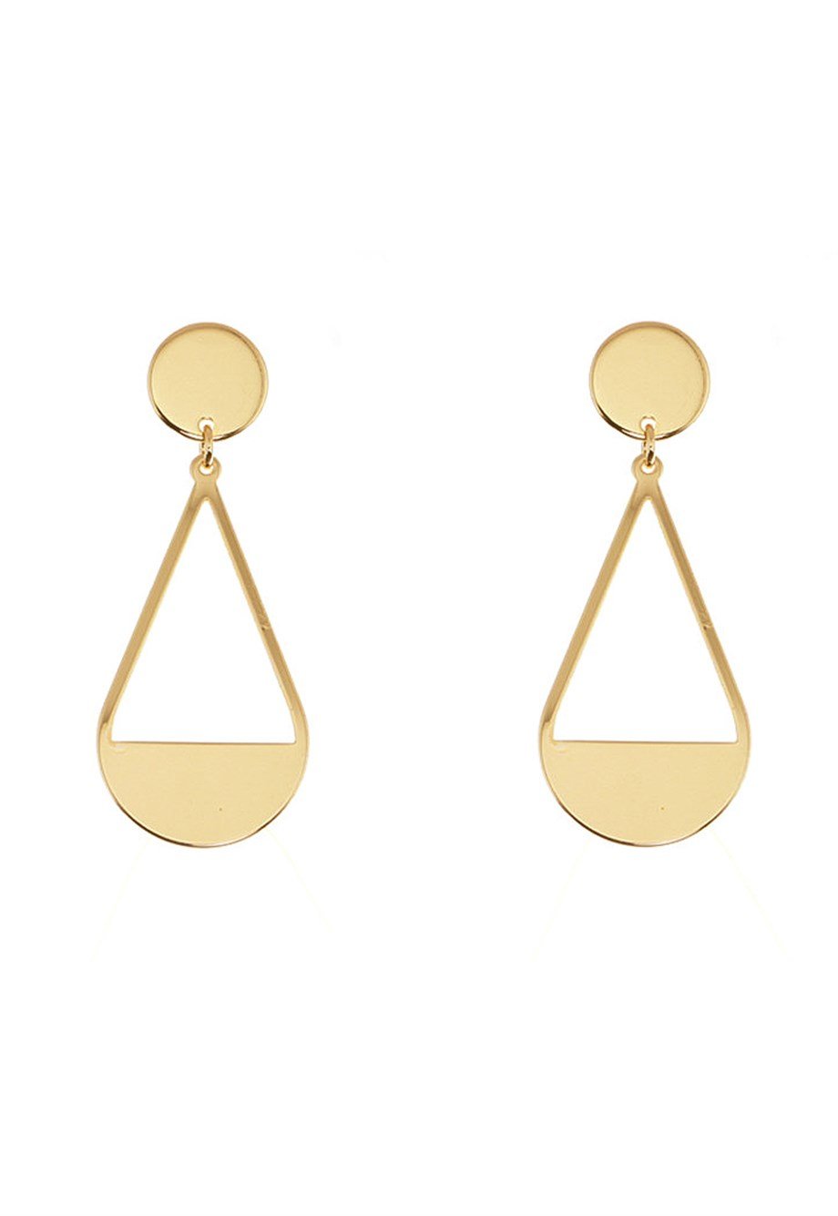 MULIER BULIA Gold Metal Damla Küpe