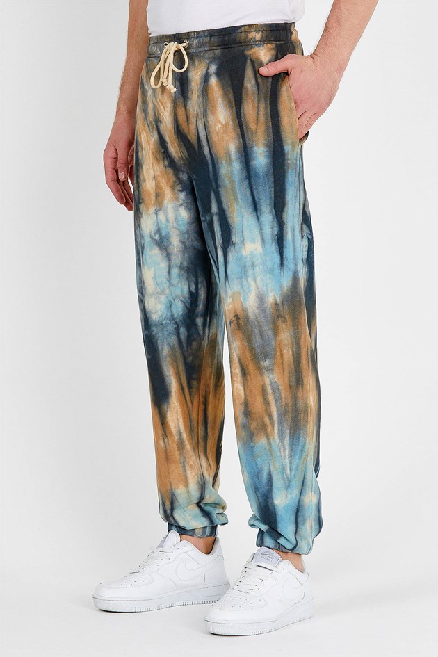 Tie Dyed Jogger in Brown