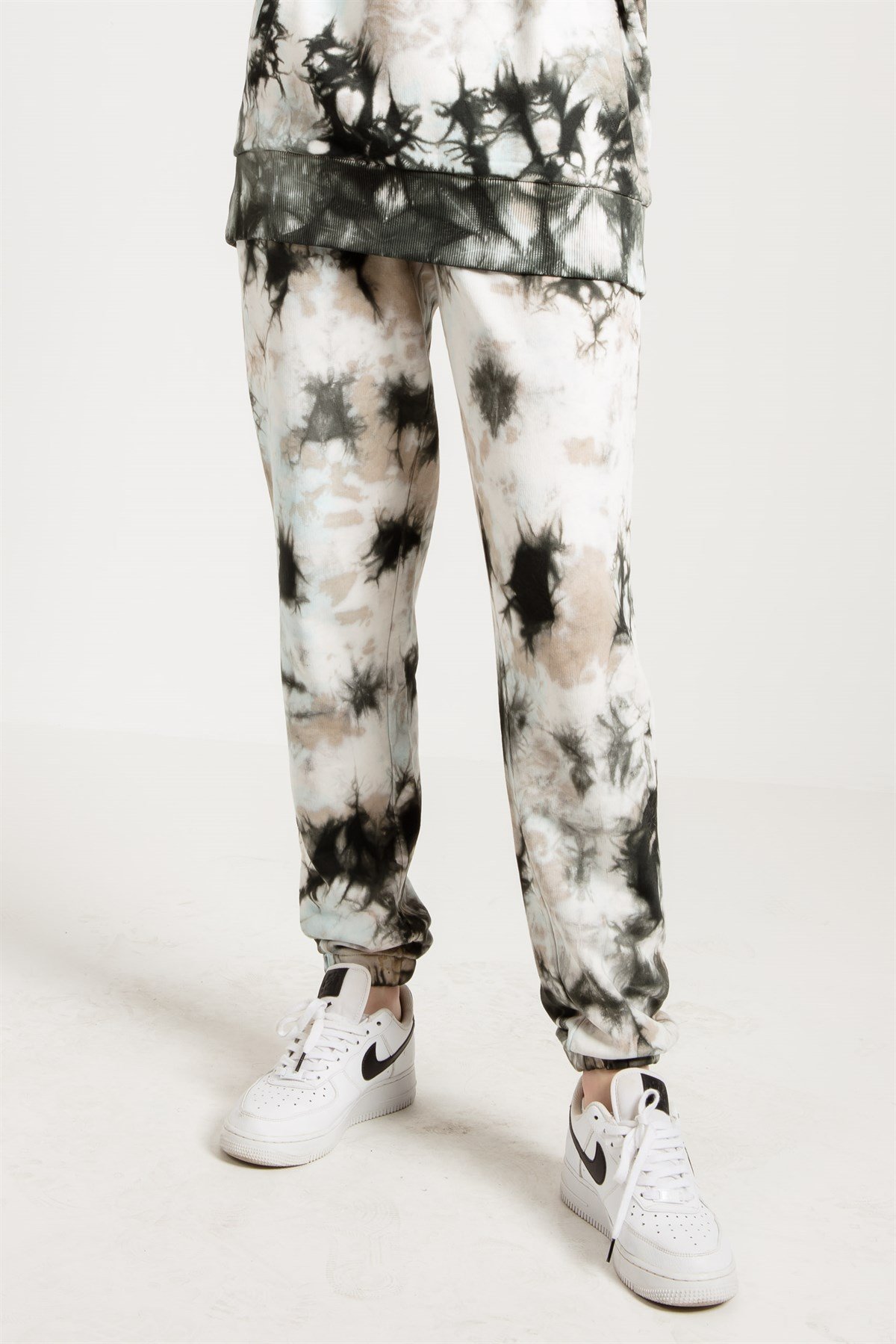 Gri Batik Yıkamalı Oversize Jogger