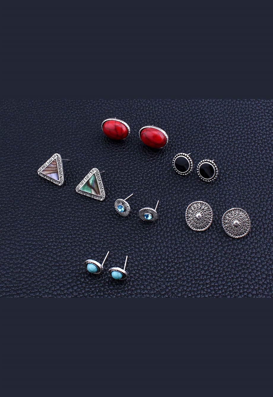 MULIER BULIA Doğal Taşlı Küpe Seti