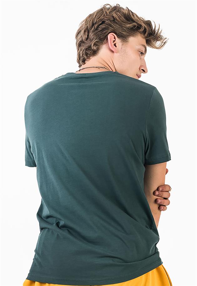 2'li Set Renkli Şeritli Erkek T-shirt