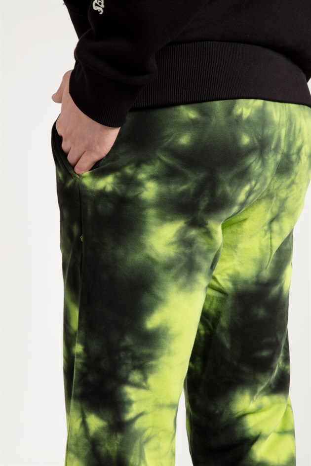 Tie Dyed Oversized Joggers in Green