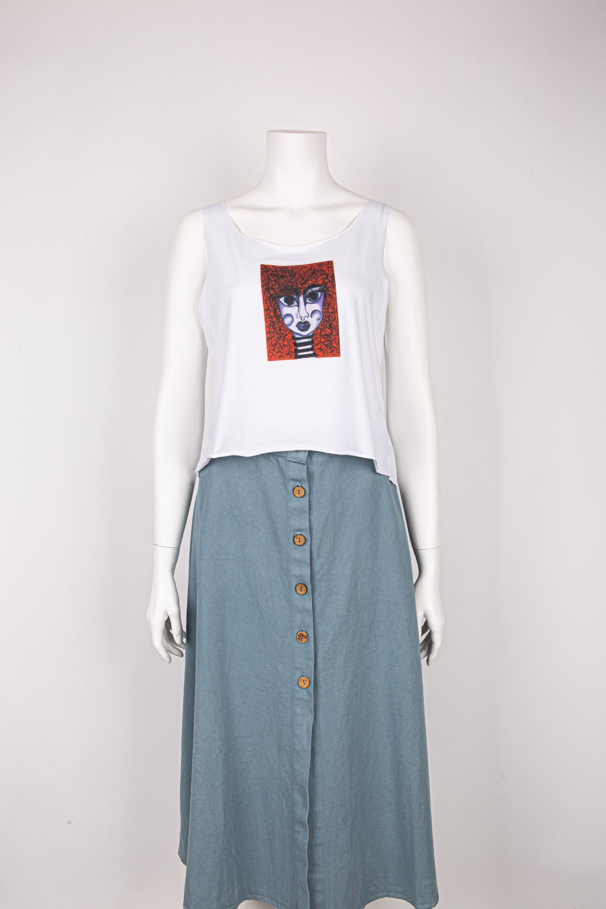 Aklı Karışık Leyla Askılı T-shirt