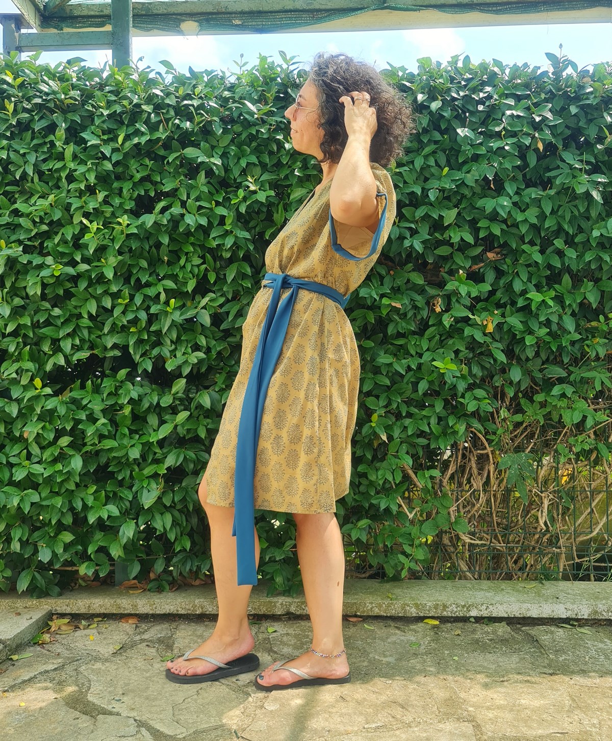 Çiçek Baskılı Kimono