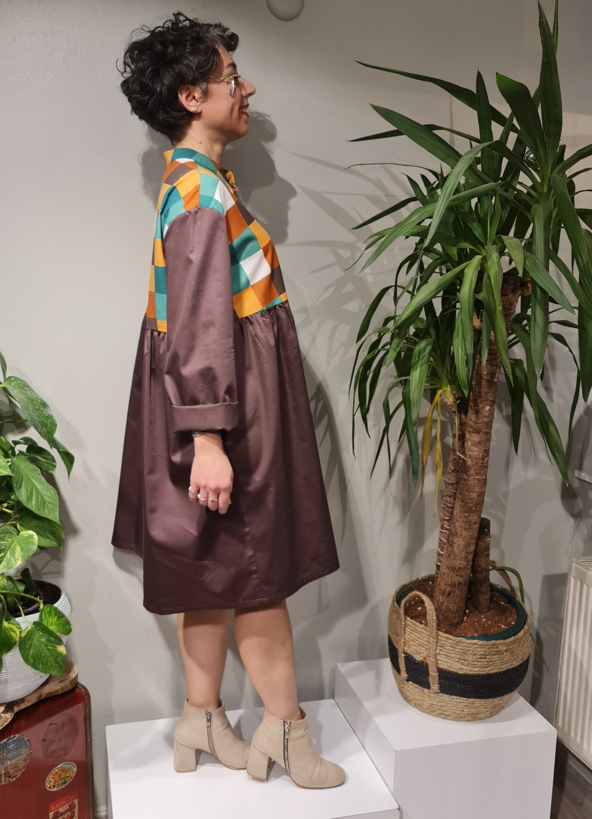 Earth Brown Elbise