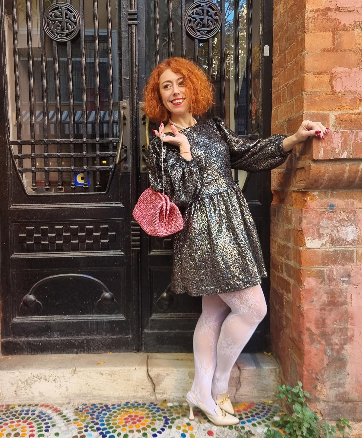 İsis Simli Payet Abiye Kadın Elbise