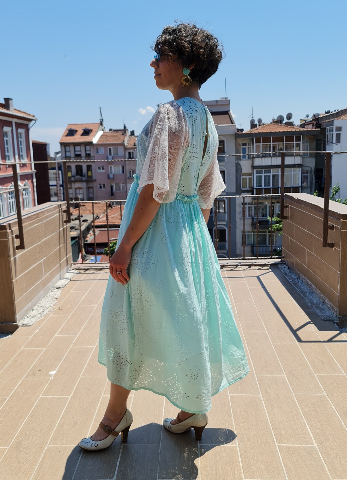 Lucille Mint Elbise