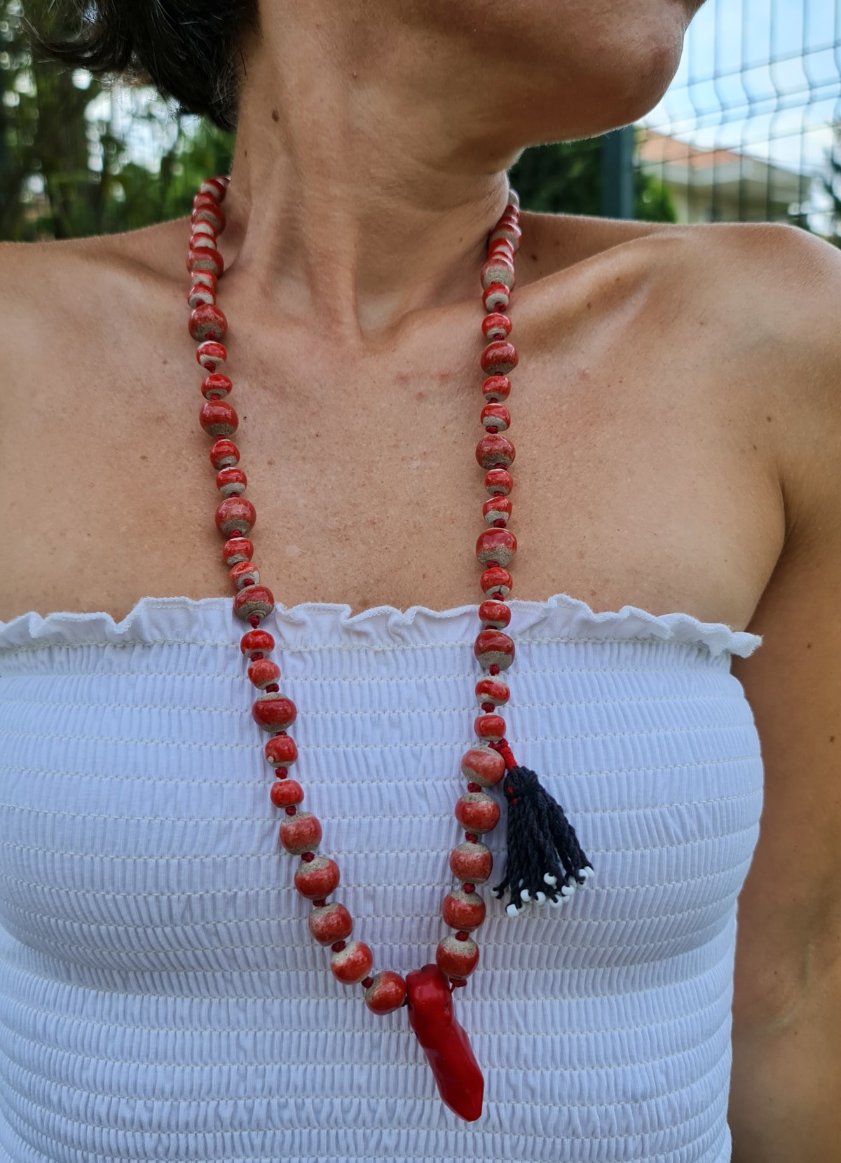 Mercan Seramik Kolye