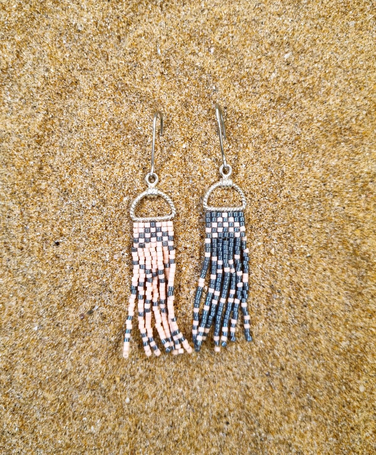 Mismatch Miyuki Gümüş Küpe