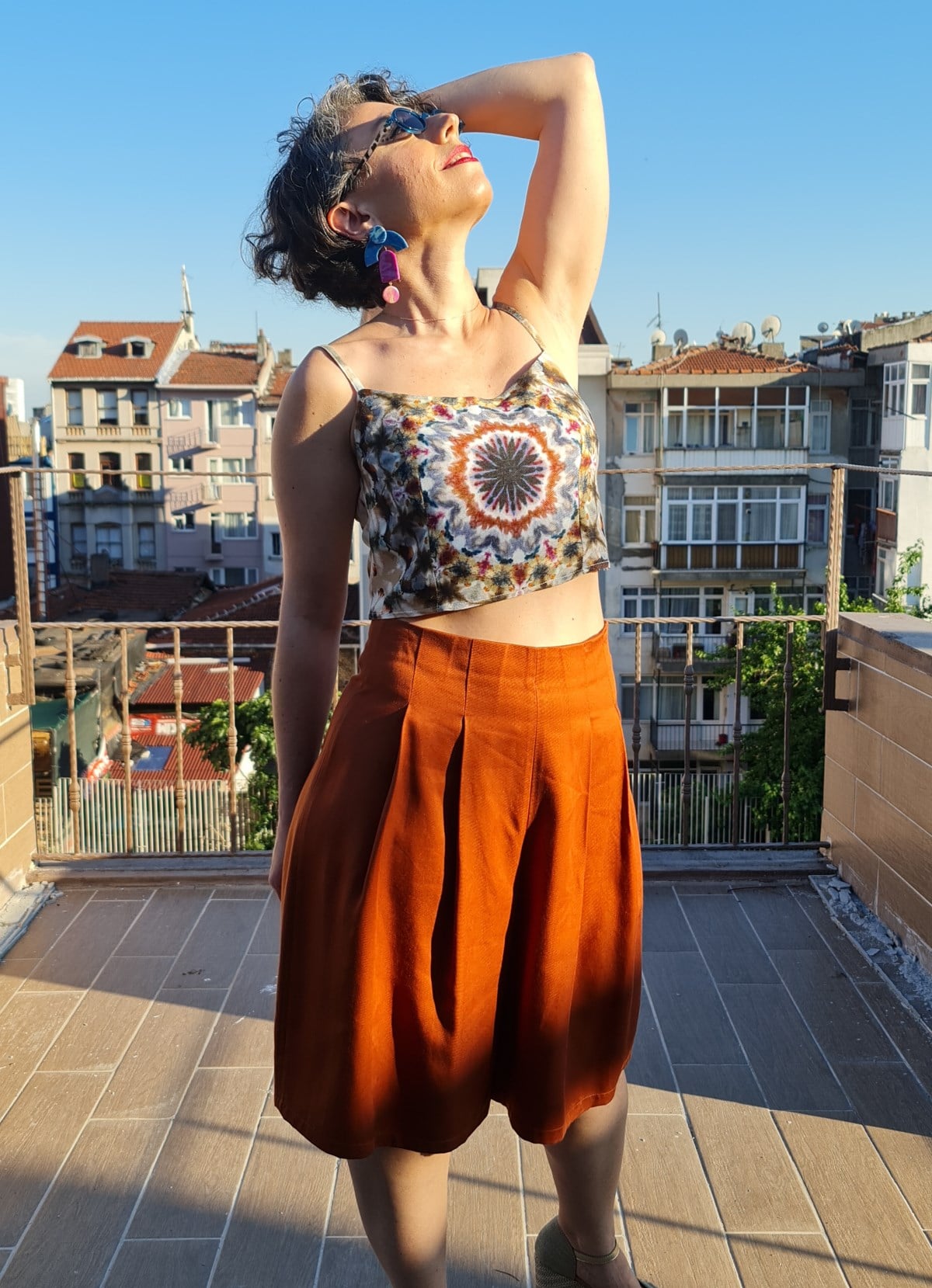 Mustard Brown Şort