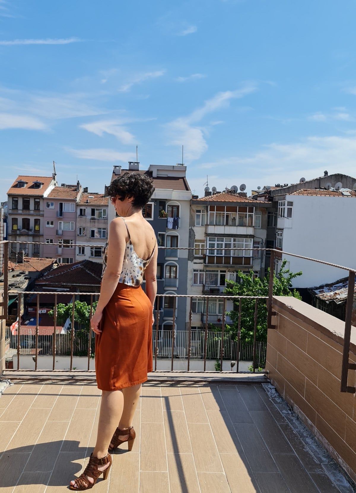 Mustard Brown Şort