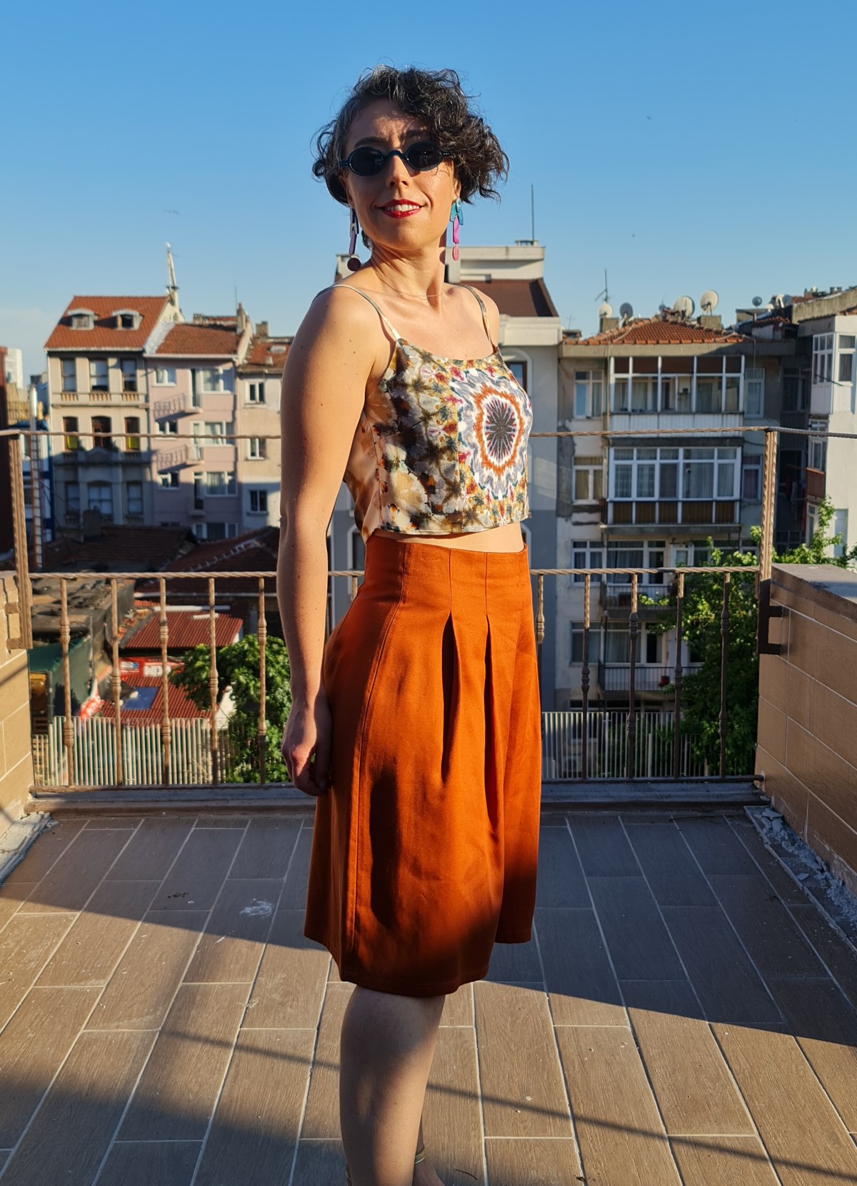 Mustard Brown Şort