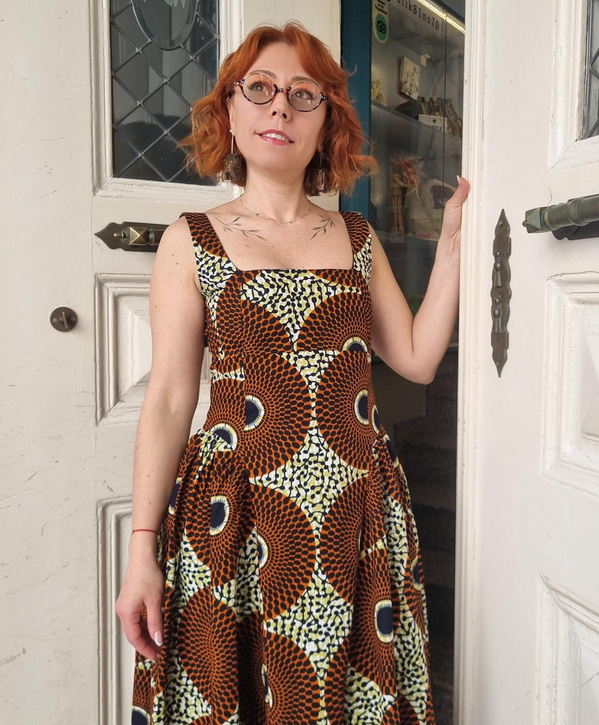 Oshun Afrika Desenli Kadın Elbise