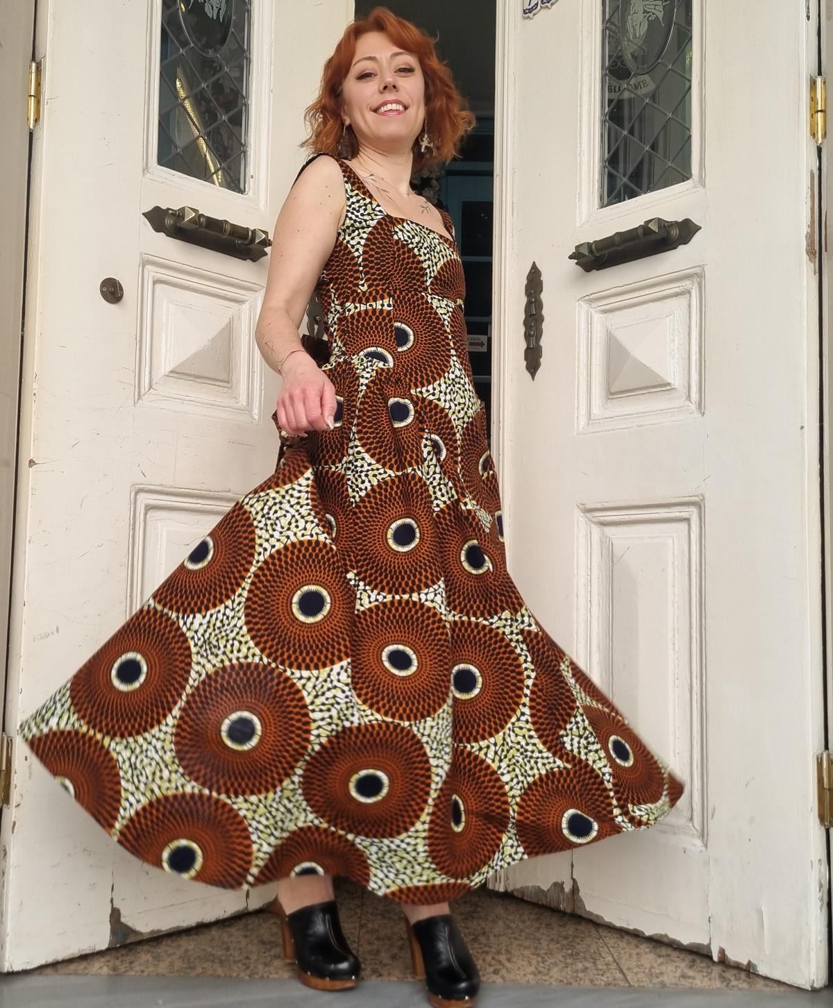Oshun Afrika Desenli Kadın Elbise