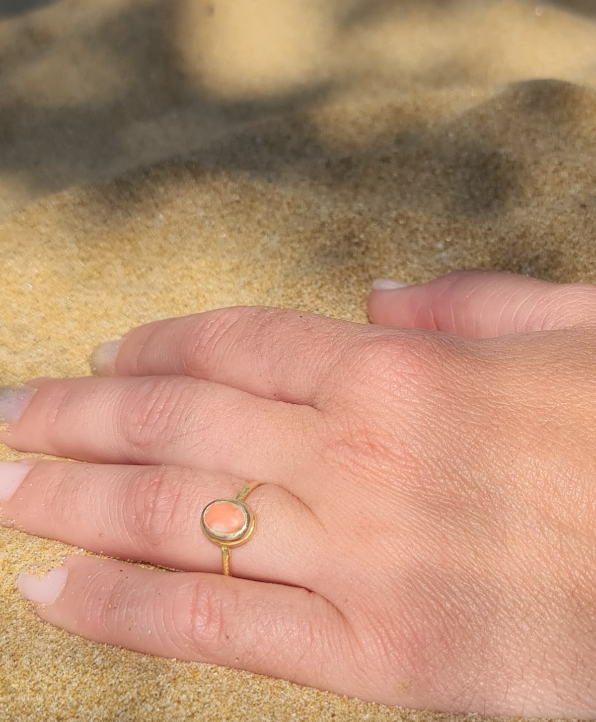 Retro Mercan Yüzük