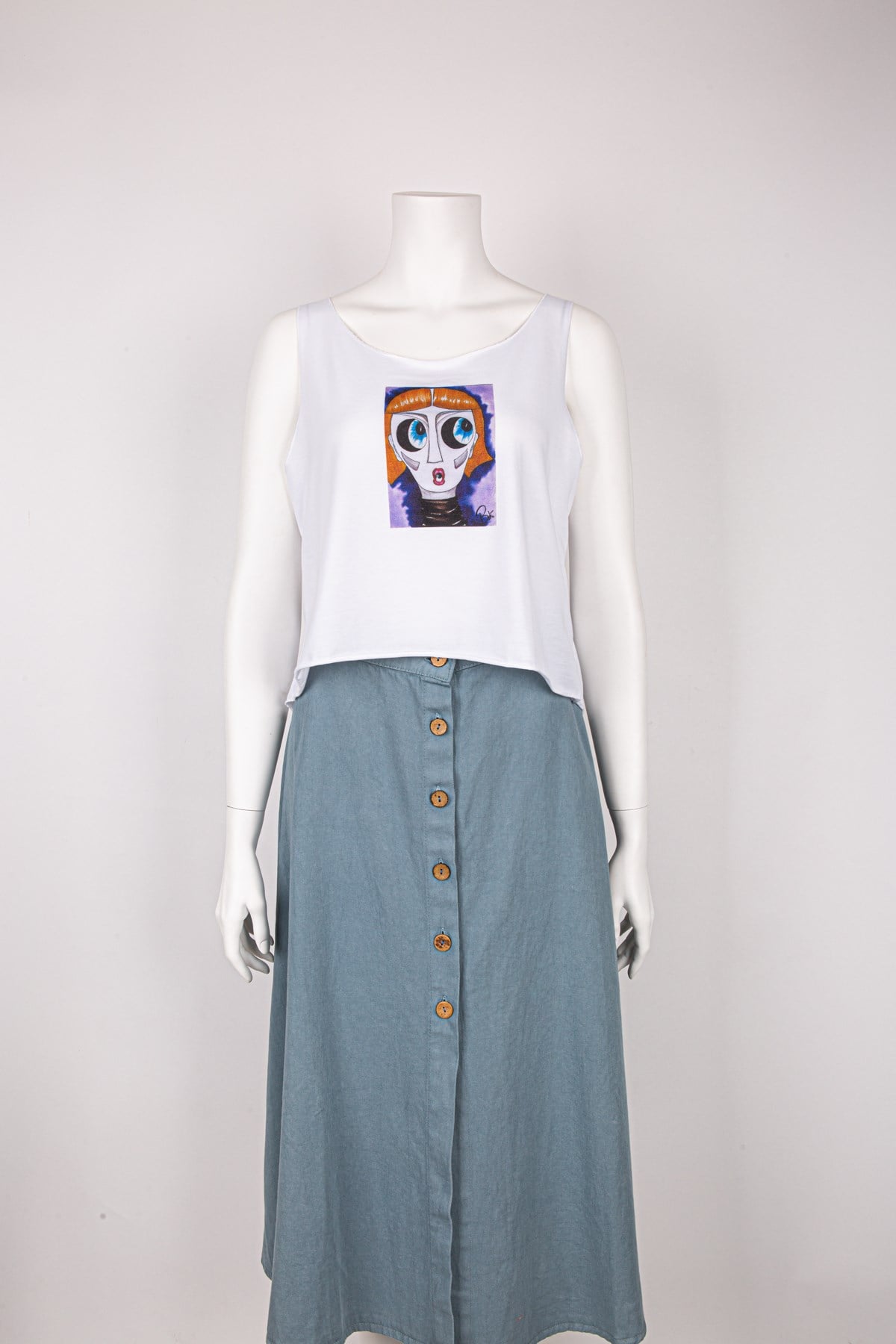 Şaşkın Emily Askılı T-shirt