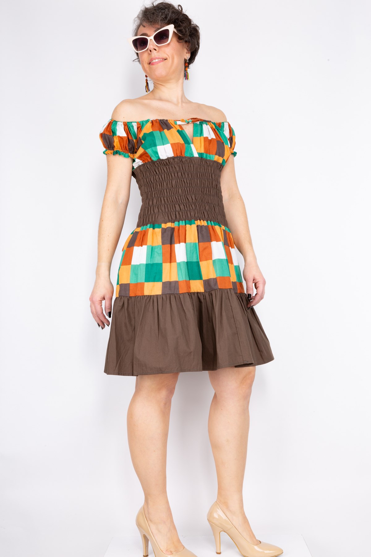 Tartan Mini Elbise