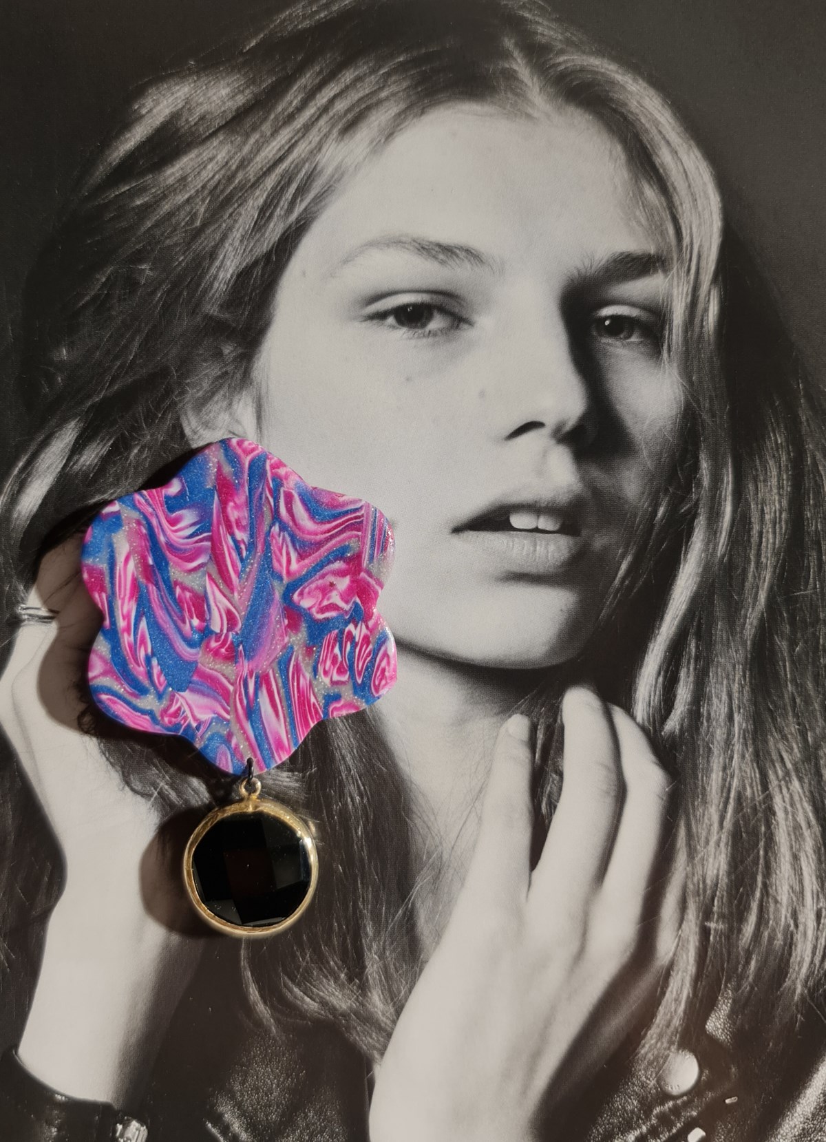 Taşlı Polimer Küpe