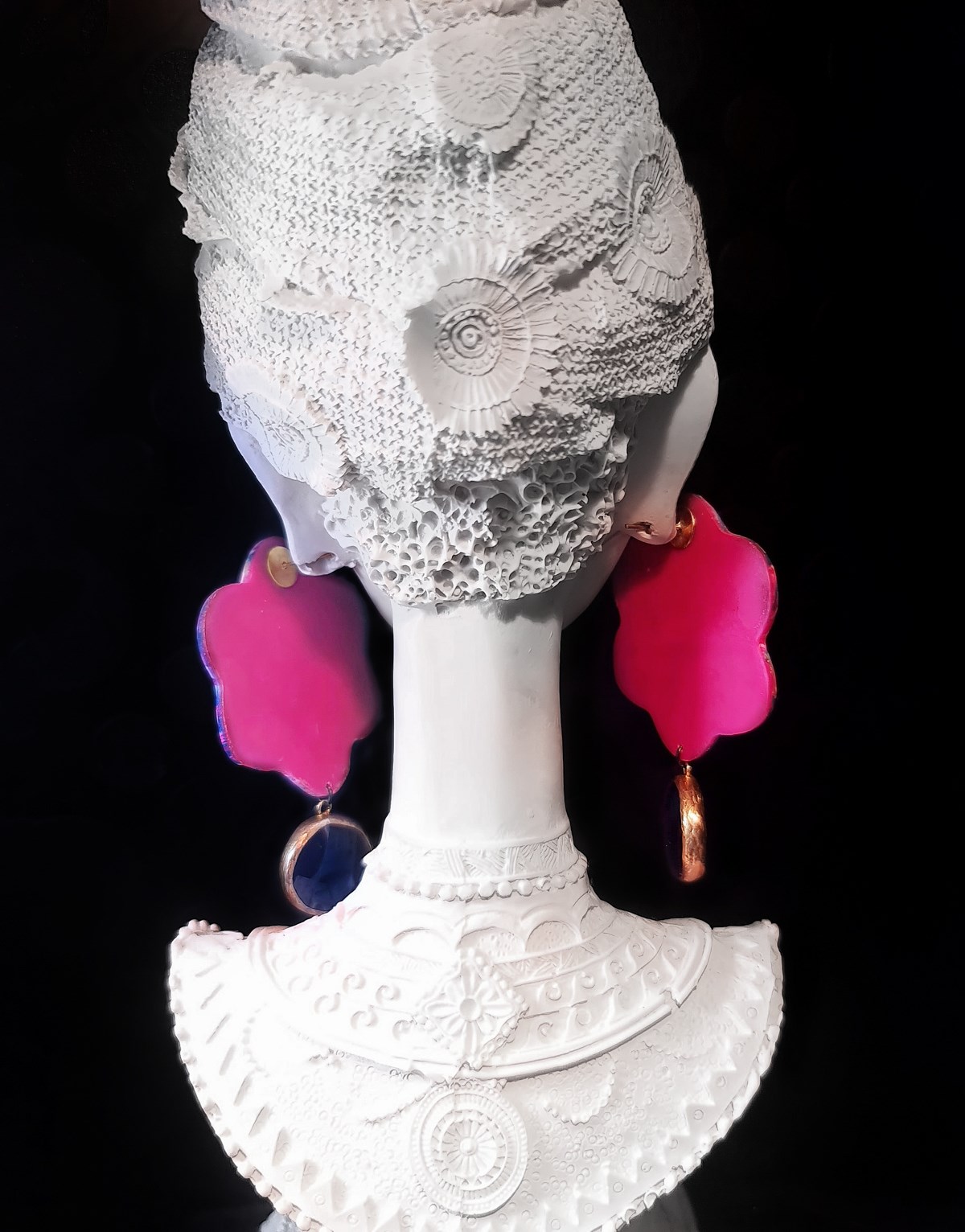 Taşlı Polimer Küpe