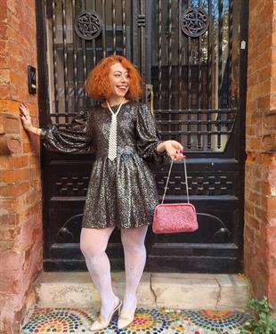 Afrodit İnci Boncuklu Kravat Kolye