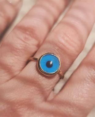 Altın Göz Gümüş Yüzük