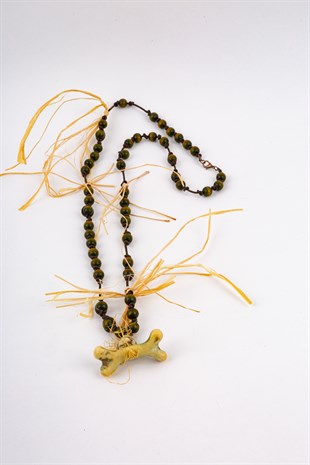 Atalar Kemik Ahşap Kolye