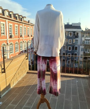 Beyaz Bol Pamuk Bayan Gömlek