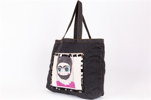 Bir Başkadır Jean Tote Çanta