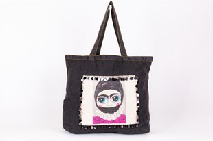 Bir Başkadır Jean Tote Çanta