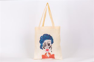 Blue Hair Lady Çanta