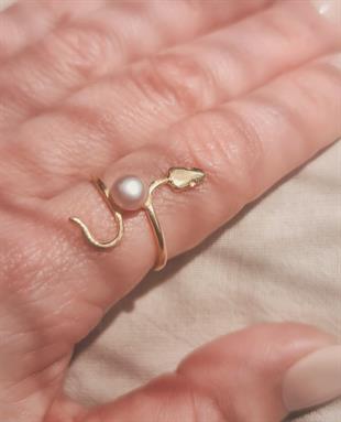 Büke İnci Yılan Yüzük