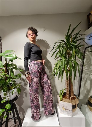 Cama Ampla Kadın Pantolon