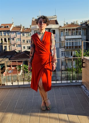 Canyella Kruvaze Elbise