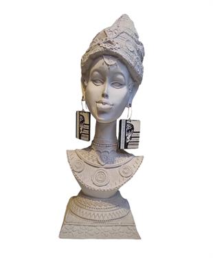 Coral Gümüş Unisex Küpe