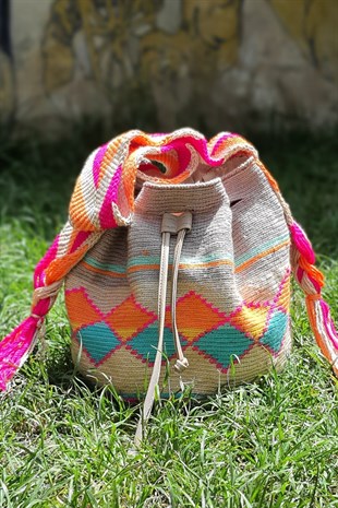 Desenli Wayuu Çanta