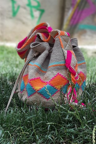 Desenli Wayuu Çanta