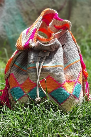 Desenli Wayuu Çanta
