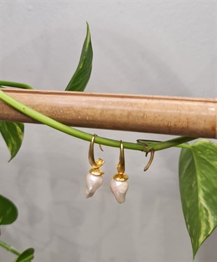 Doğal Barok İnci Küpe