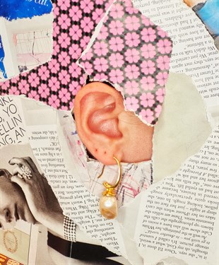 Doğal Barok İnci Küpe