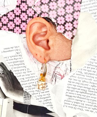 Doğaltaş Buddha Küpe