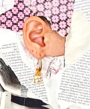 Doğaltaş Buddha Küpe