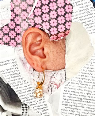 Doğaltaş Buddha Küpe