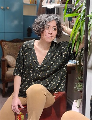 Flor Crop Top Gömlek