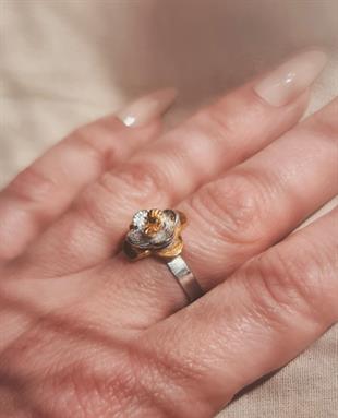 Gümüş Kuş Yüzük