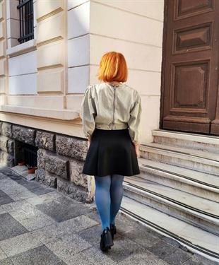 Kadın Buz Mavi Jean Kot Büstiyer