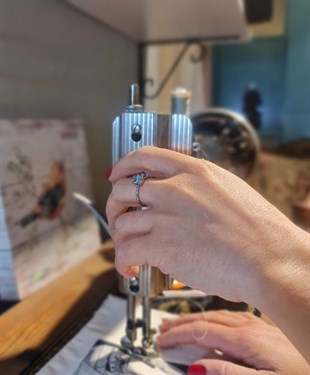 Kare Gümüş Yüzük