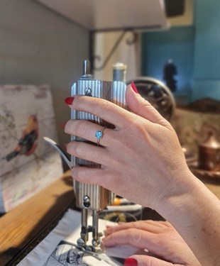 Kare Gümüş Yüzük