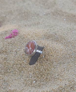 Karnelyan Taşlı Yüzük