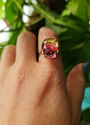 Karpuz Turmalin Yüzük