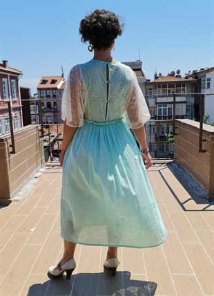 Lucille Mint Elbise